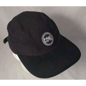 Edge of the World Snowboard Shop 5 Panel Suede Brim Strapback Hat/Cap-EXCELLENT!